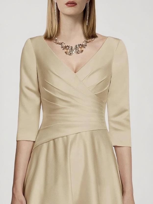 Elegant looking long sleeve party dress