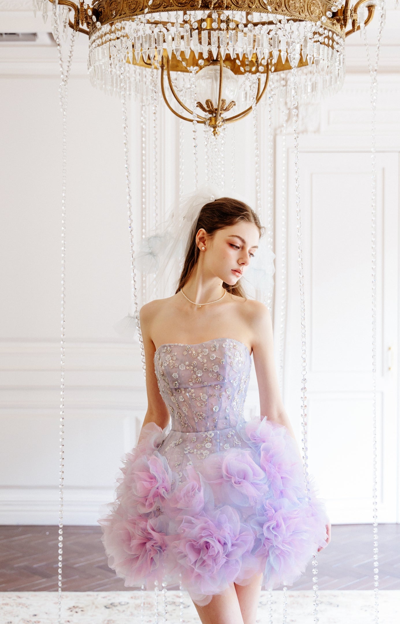 Velvet Finish (Purple mini skirt)