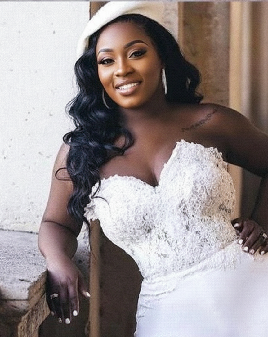 Off the shoulder wedding jumpsuit