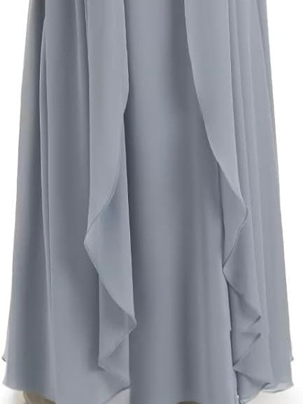 Ankle length lace designed short sleeve party dress